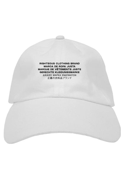 Righteous Embroidered Multilingual Premium Dad Hat